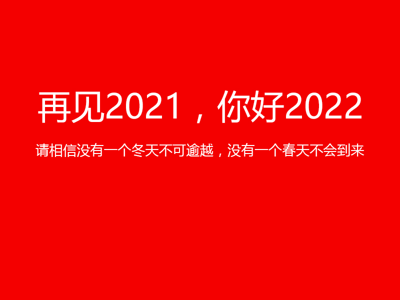 再見2021，你好2022，陜西鑫安安防祝您元旦快樂！