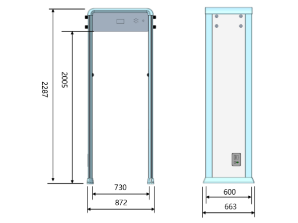 測溫人臉安檢門熱成像非接觸式測溫，助力疫情防控